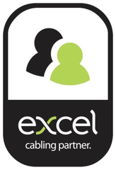 Excel Cabling Partner badge with partner icon